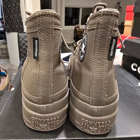 Size 12 - Converse Chuck Taylor All Star Equip Waterproof High Truffle BOOTS NEW - Picture 7 of 15